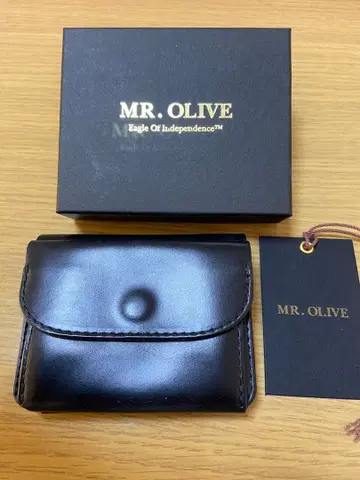 MR.OLIVE 이단 접이식 지갑 코인 포켓 부착