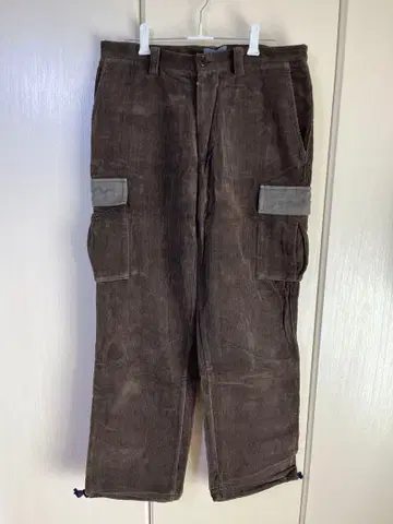 BLUE BLUE JAPAN 코듀로이 카고 팬츠 M 사이즈 카키
