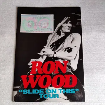 RON WOOD 'SLIDE ON THIS' TOUR 팜플렛과 티켓