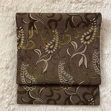 니시진 후쿠로 오비 순수 실크 리버서블 육통