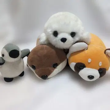 동물원 수족관 봉제 인형 카이유칸 마린 월드 해달 너구리 펭귄 물개