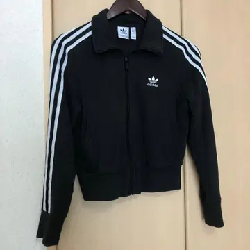 adidas 블랙 집업 저지 S 사이즈