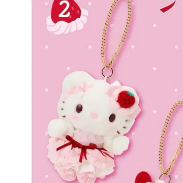 산리오 숏 케이크 마스코트 백참 키티