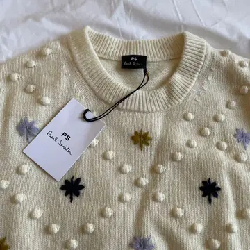 [새상품] PS Paul Smith 반팔 니트 크림색