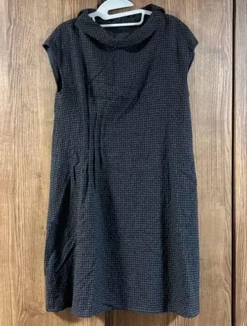 센소유니코 이오콤이오 원피스 오버롤 스커트 블랙 체크