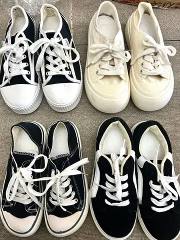 가격 인하 새상품 스니커즈 사이즈 23cm 일괄 4점