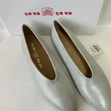cava cava 실버 플랫 펌프스 24cm