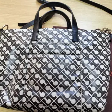 GHERARDINI 숄더백 화이트 블랙