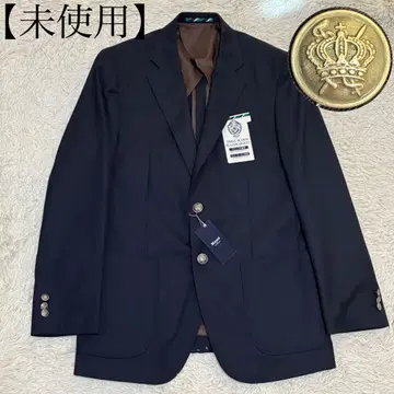 KENT [ 미사용 택 포함 ] 네이비 은색 버튼 언컨 테일러드 자켓