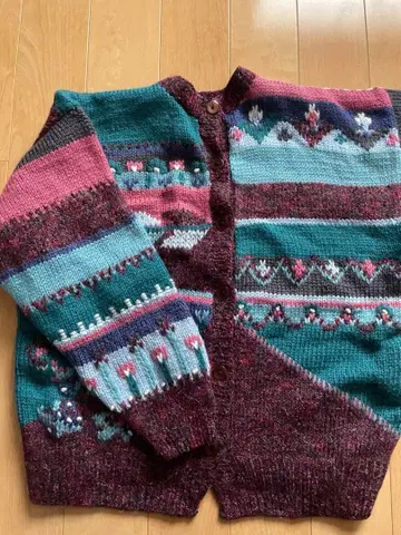 구제 빈티지 니트 스웨터 가디건