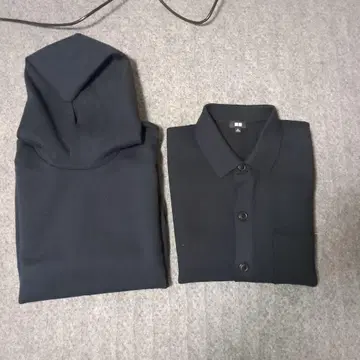 유니클로 카라 부착 가디건 유니클로C 후드티