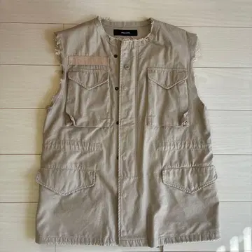 JOURNAL STANDARD 베이지 슬리브리스 베스트 컷오프 베스트