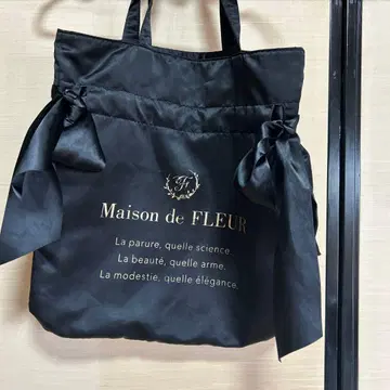 Maison de FLEUR 블랙 토트백