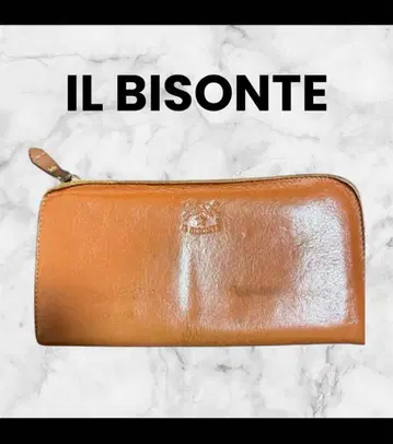 일비종떼 ILBISONTE 라운드 지퍼 장지갑 브라운 야키누메
