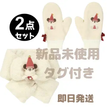 릴린린 머플러 장갑 2025 미사용 택 포함 크리스마스 디즈니