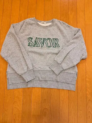 SAVOR 그레이 크루넥 트레이닝복