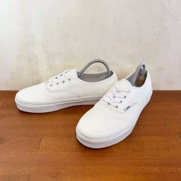 컨디션 최상 US 기획 반스 오센틱 화이트 가죽 23.5cm