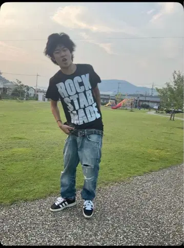 Rock star made 티셔츠 2개 세트 keep my demon