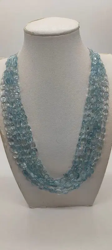 1764. 아쿠아 마린 오벌 6개 세트 판매