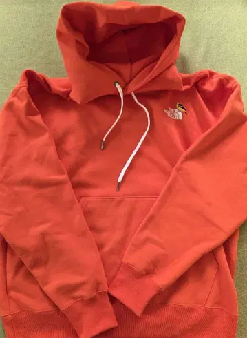 THE NORTH FACE 미사용품 오렌지 속기모 후드 부착 후드티