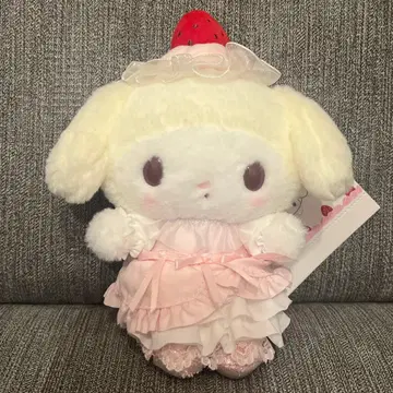 산리오 마이멜로디 딸기 휘핑 케이크 숏케이크 마스코트 백참