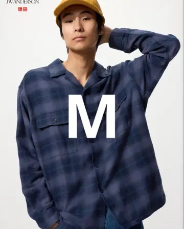 UNIQLO JW ANDERSON 브러쉬드 코튼 오버 사이즈 셔츠