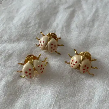 무당벌레 디자인 브로치 3개 세트