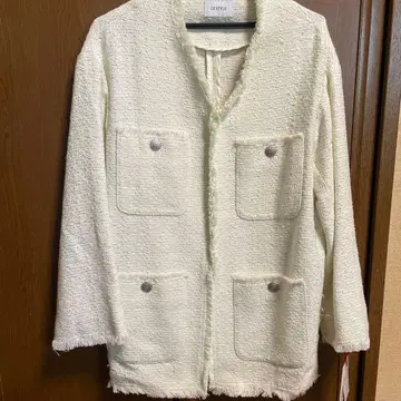 Of STYLE 라이트 그린 노카라 자켓