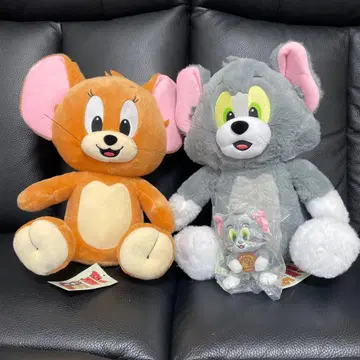 톰&제리 페어 봉제 인형 톰 키링