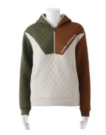 클랭크 CLUNK 골프웨어 여성용 퀼트 JQ 하프 지퍼 후드티