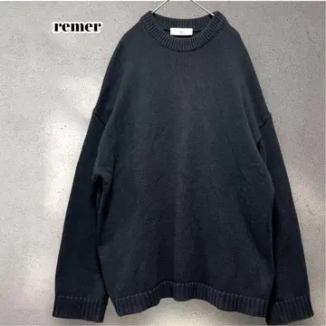 리메르 remer 오버 사이즈 니트 다크 그레이 M 사이즈