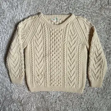빈티지 아이리쉬 아란 피셔맨 니트 스웨터