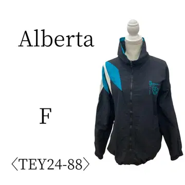 새상품급 Alberta 블랙 그린 긴팔 점퍼 블루종 F