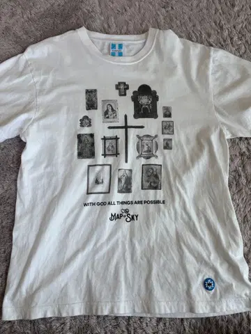 maPofsky L 사이즈 화이트 티셔츠