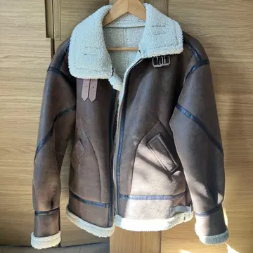 nugu 무스탕 자켓 브라운