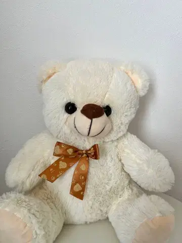 크림색 봉제 인형 테디베어