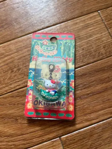 오키나와 한정판 헬로키티 지퍼 마스코트