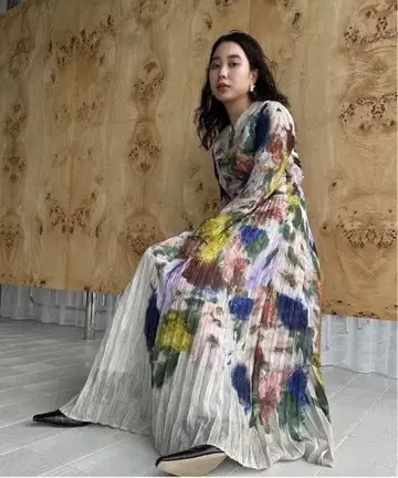 AmeriVINTAGE UND TEXTURE ART FLOWER 드레스