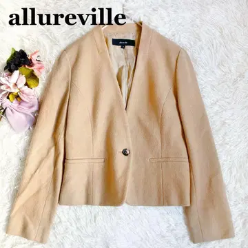 [ 새상품급 ] allureville 알아바일 울 절개 노카라 자켓