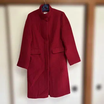 노카라 빨간색 롱 코트 9호