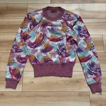 새상품급 MISSONI 미쏘니 올 패턴 니트 스웨터 44