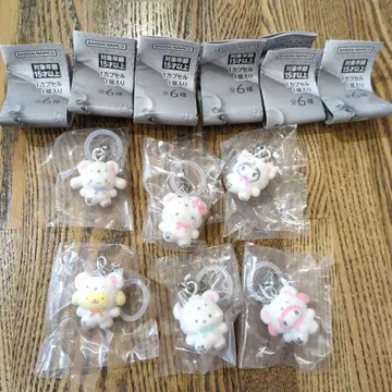 산리오 포근포근 스노우 마커 액세서리 6종 컴플리트 세트