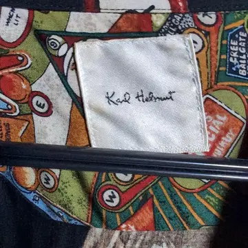 Karl Helmut 핑볼 디자인 반팔 셔츠