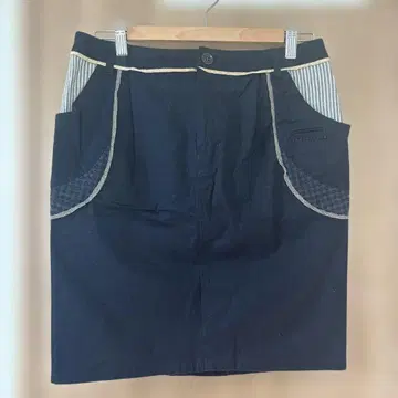 슈퍼 하카 네이비 미디 스커트 타이트 스커트 롱 부츠에도