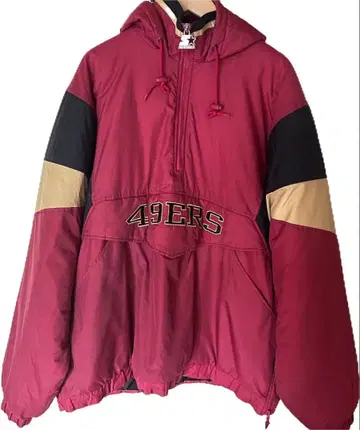 Starter 49ERS 하프 지퍼 나일론 자켓