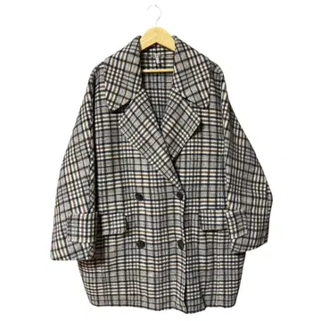 플랩 포켓 하프 기장 코쿤 접결 코트 새상품급