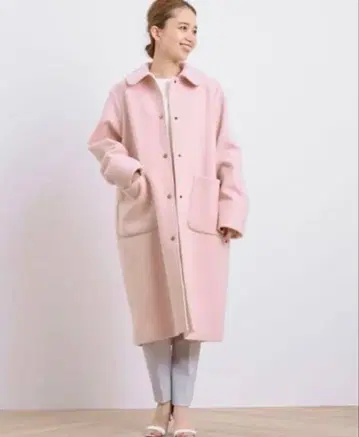 yori 바이컬러 롱 코트 36