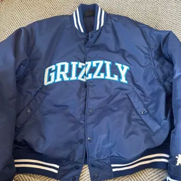 GRIZZLY 바시티 자켓 네이비 M 사이즈