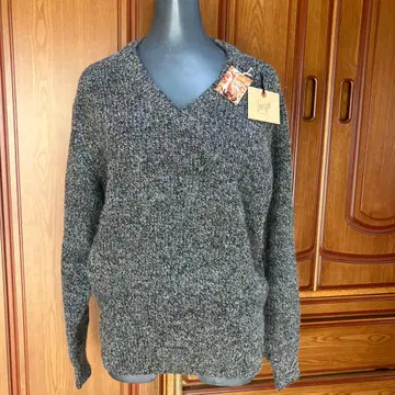 알파카 혼방 그레이 스웨터 M 사이즈