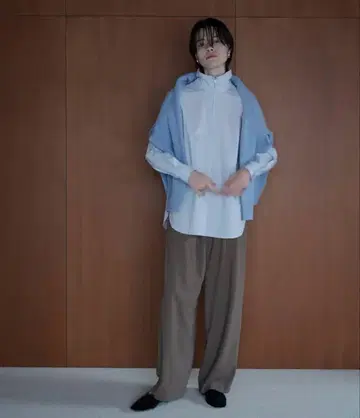 클라네 베이직 턱 팬츠 베이지